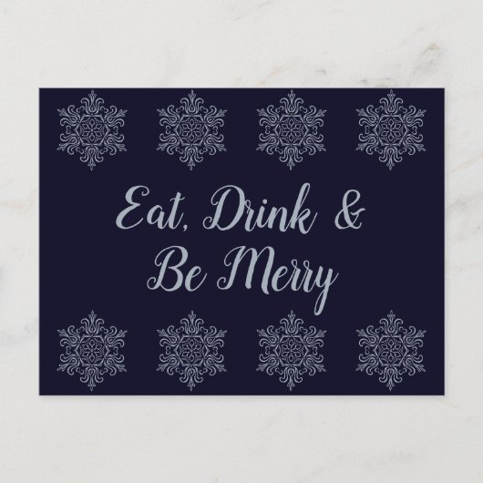  Silver Snowflake Briefkaart (Voorkant)