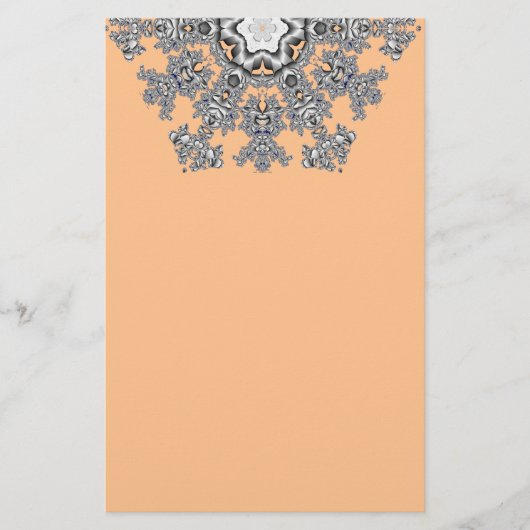 Silver Snowflake Briefpapier (Voorkant)