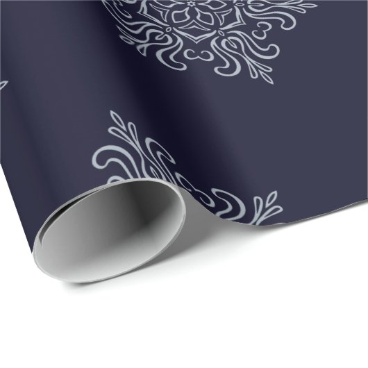  Silver Snowflake Cadeaupapier (Rol Hoek)