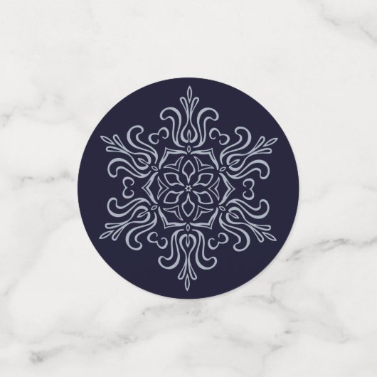 Silver Snowflake Confetti (Kleine voorkant)