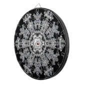 Silver Snowflake Dartbord (Voorkant Rechts)