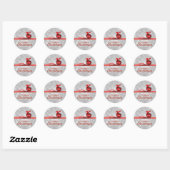 Silver Snowflake-Kerst sticker (Vel)