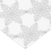 Silver Snowflake op Snow White Table Runner Korte Tafelloper (Hoek)
