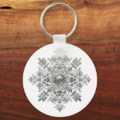 Silver Snowflake Sleutelhanger (Voorkant)