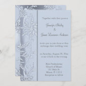 Silver Snowflake Weddenschap Kaart (Voorkant / Achterkant)