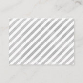 Silver Snowflakes Baby shower Advies Kaarten (Achterkant)