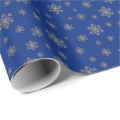 Silver Snowflakes Cadeaupapier (Rol Hoek)