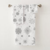 Silver Snowflakes Design blanc (En situation)