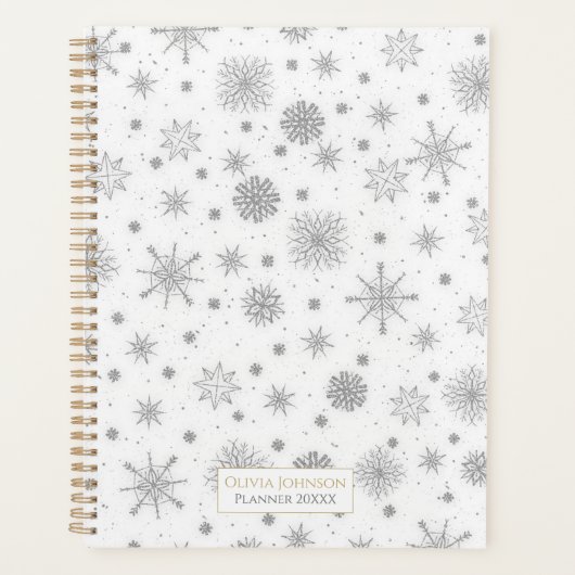 Silver Snowflakes Design blanc (Devant)