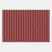 Silver Snowflakes Inpakpapier Vel (Voorkant 2)