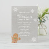 Silver Snowflakes kerstfeest Kaart (Staand voorkant)