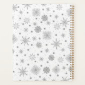 Silver Snowflakes White Design Planner (Achterkant)