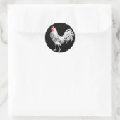 Silver Spangled Hamburg Rooster Sticker (Tas)