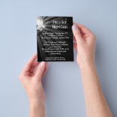 Silver Sparkle Disco Ball Party Flyer (Hand)
