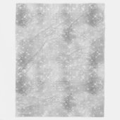 Silver Sparkle Fleece Deken (Voorkant)