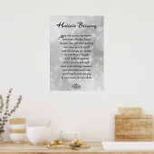 Silver Sparkle Holistic Blessing Poster (Keuken)