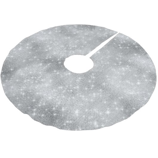 Silver Sparkle Kerstboom Rok (Gekanteld)