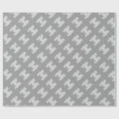 Silver Sparkle Letter M Cadeaupapier (Vlak)