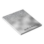 Silver Sparkle Notitieblok (Schuin)