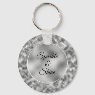 Silver Sparkle Sleutelhanger