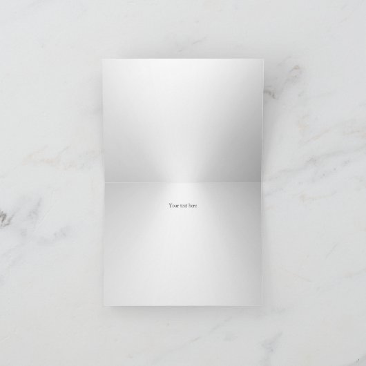 Silver Sparkle Snowflake Bedankt Card (Binnen)