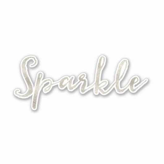 Silver Sparkle Sticker (Voorkant)