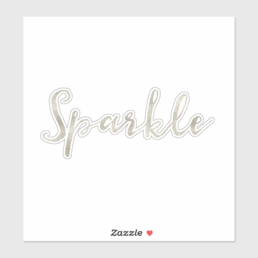 Silver Sparkle Sticker (Vel)