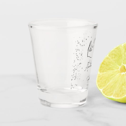 Silver Sparkles Volledig Feest Shot Glas (Links)