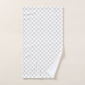 Silver Sparkly Hearts Bad Handdoek (Handdoek)