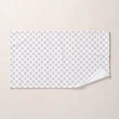 Silver Sparkly Hearts Bad Handdoek (Handdoek)