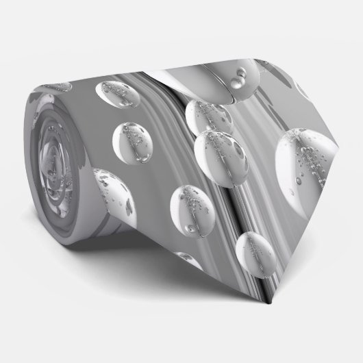 Silver Spheres 03 Stropdas (Opgerold)