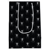 Silver Spider Halloween Medium Cadeauzakje (Achterkant)