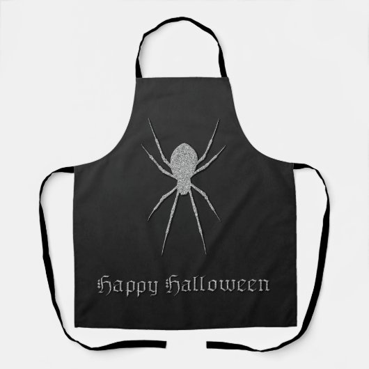 Silver Spider Halloween Schort (Voorkant)
