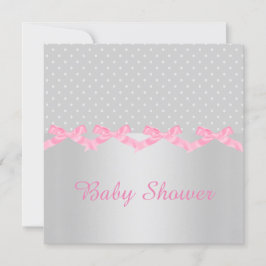 SILVER SPOT BABY SHOWER INVITATIE KAART