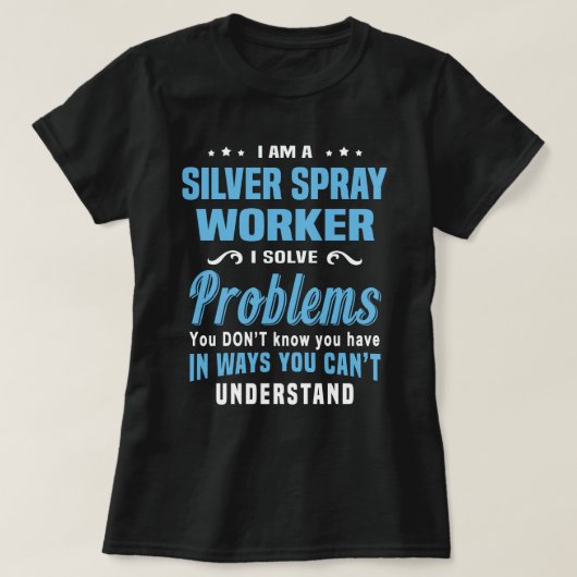 Silver Spray Worker T-shirt (Design voorkant)