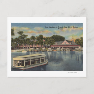 Silver Springs, FL - Waterfront Uitzicht van Boat Briefkaart