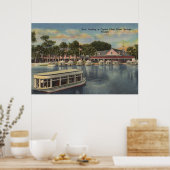 Silver Springs, FL - Waterfront Uitzicht van Boat Poster (Keuken)