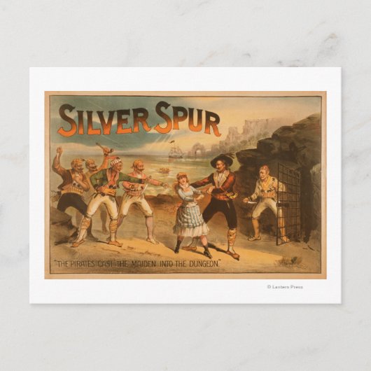 Silver SpurPirates Theatrisch Poster Briefkaart (Voorkant)