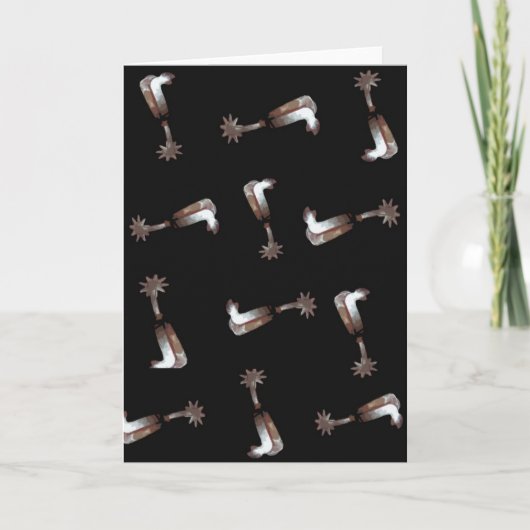 SILVER SPURS WESTERN WENSKAART KAART (Voorkant)