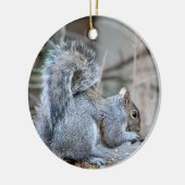 Silver Squirrel Ornament (Links)