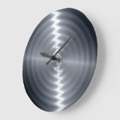 Silver Stainless Steel Metal Note 2 Grote Klok (Hoek)