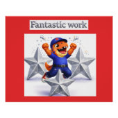 Silver star celebration poster (Devant)