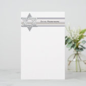 Silver Star de David Custom papeterie personnelle (Debout devant)