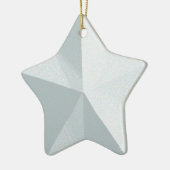 Silver Star-kerstversiering Keramisch Ornament (Links)