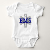 Silver Star met Blue EMS Romper (Voorkant)