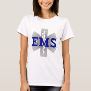 Silver Star met Blue EMS T-shirt