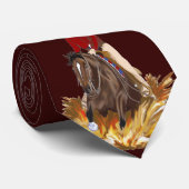 Silver Star Reining Horse Stropdas (Opgerold)