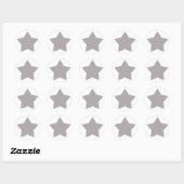 Silver Star Ronde Sticker (Vel)