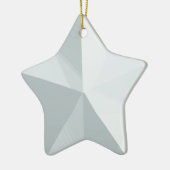 Silver Star-Sjabloon voor kerstversiering Keramisch Ornament (Links)