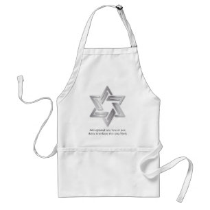Silver Star van David Apron Standaard Schort